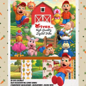 3D Cocoricó PNG Bundle