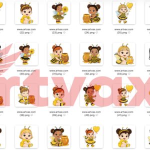 Bee Clipart Bundle PNG