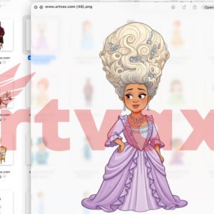 Cute Watercolor Regency Clipart Bundle