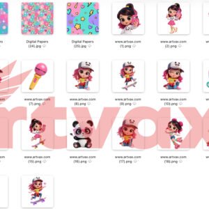 Cute Luluca PNG Bundle