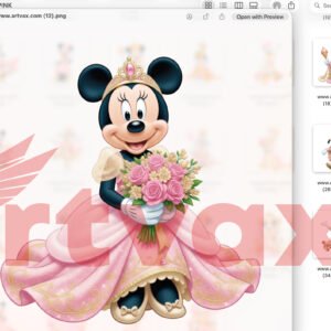 Royal Pink Mouse PNG Bundle