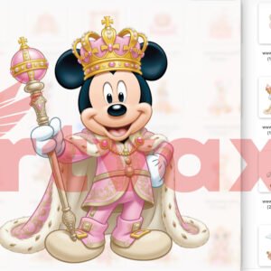 Royal Pink Mouse PNG Bundle