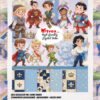 Watercolor Royal Princes PNG Bundle