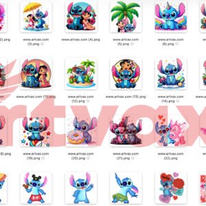 Stitch PNG Bundle