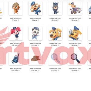 Detective Labrador PNG Bundle