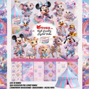 3D Magical Circus PNG Bundle