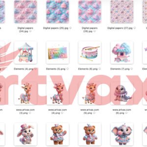 3D Magical Circus PNG Bundle