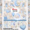 Teddy Bear Clipart Bundle PNG