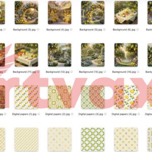 Lemon Clipart Bundle PNG
