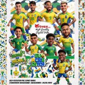 Brazil Soccer PNG Bundle