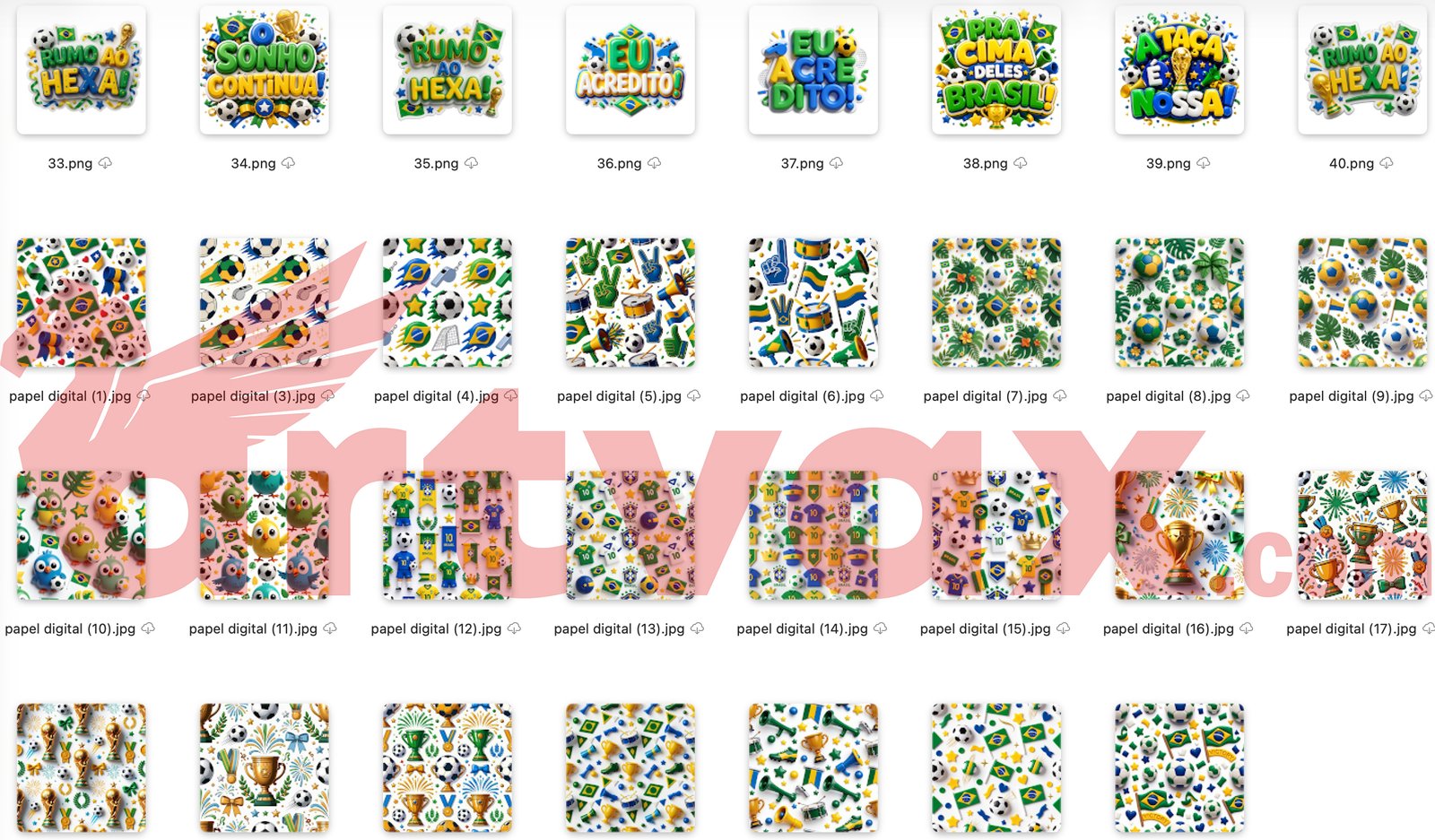 Brazil Soccer PNG Bundle