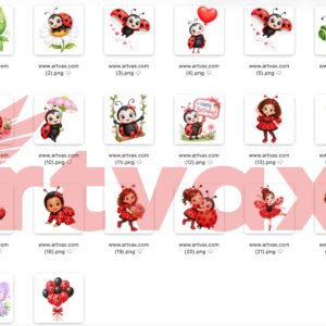 Ladybug PNG Bundle