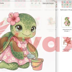 Sea Turtle PNG Bundle