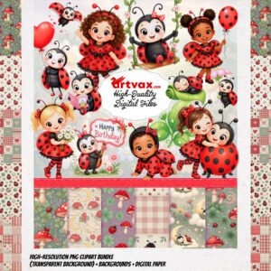 Ladybug PNG Bundle