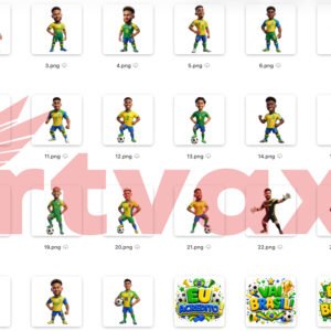 Brazil Soccer PNG Bundle