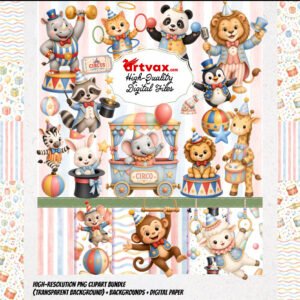 Circus Animal Clipart PNG,