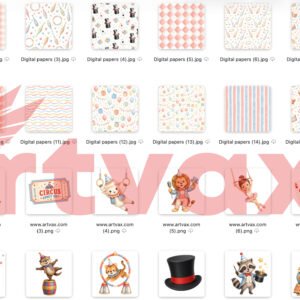 Circus Animal Clipart PNG,