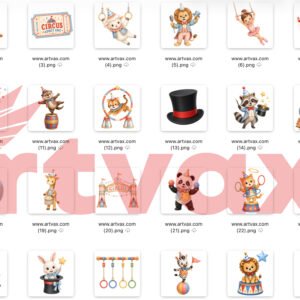 Circus Animal Clipart PNG,