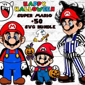 Super Mario Halloween svg bundle